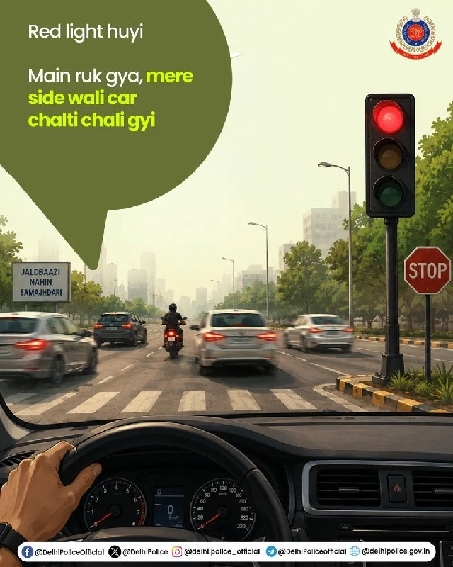 भारी बारिश और ट्रैफिक जाम के बीच दिल्ली पुलिस ने जारी की Road Safety Advisory