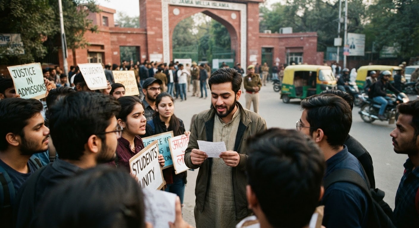 जामिया मिलिया इस्लामिया ने जारी की नई एडमिशन लिस्ट, विरोध प्रदर्शन के बाद फैजान अली खान को किया शामिल