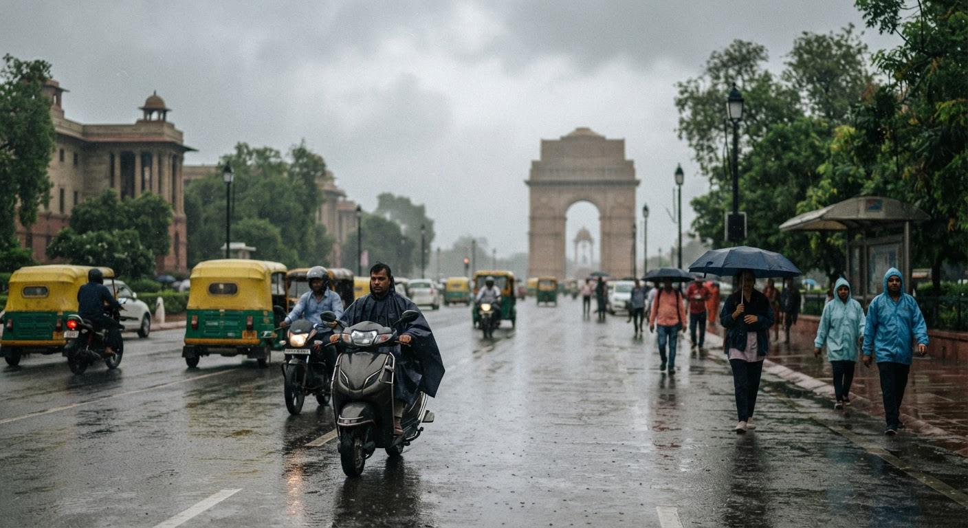 दिल्ली में आज हल्की बारिश का अनुमान, IMD ने जारी किया अपडेट