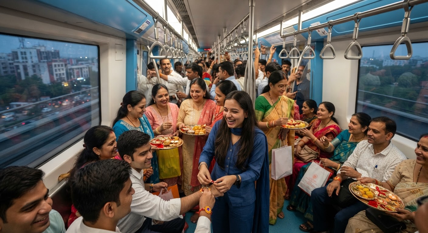र रक्षा बंधन पर नमो भारत कॉरिडोर ने तोड़े सभी रिकॉर्ड, एक दिन में 1.7 लाख से ज्यादा लोगों ने किया सफर