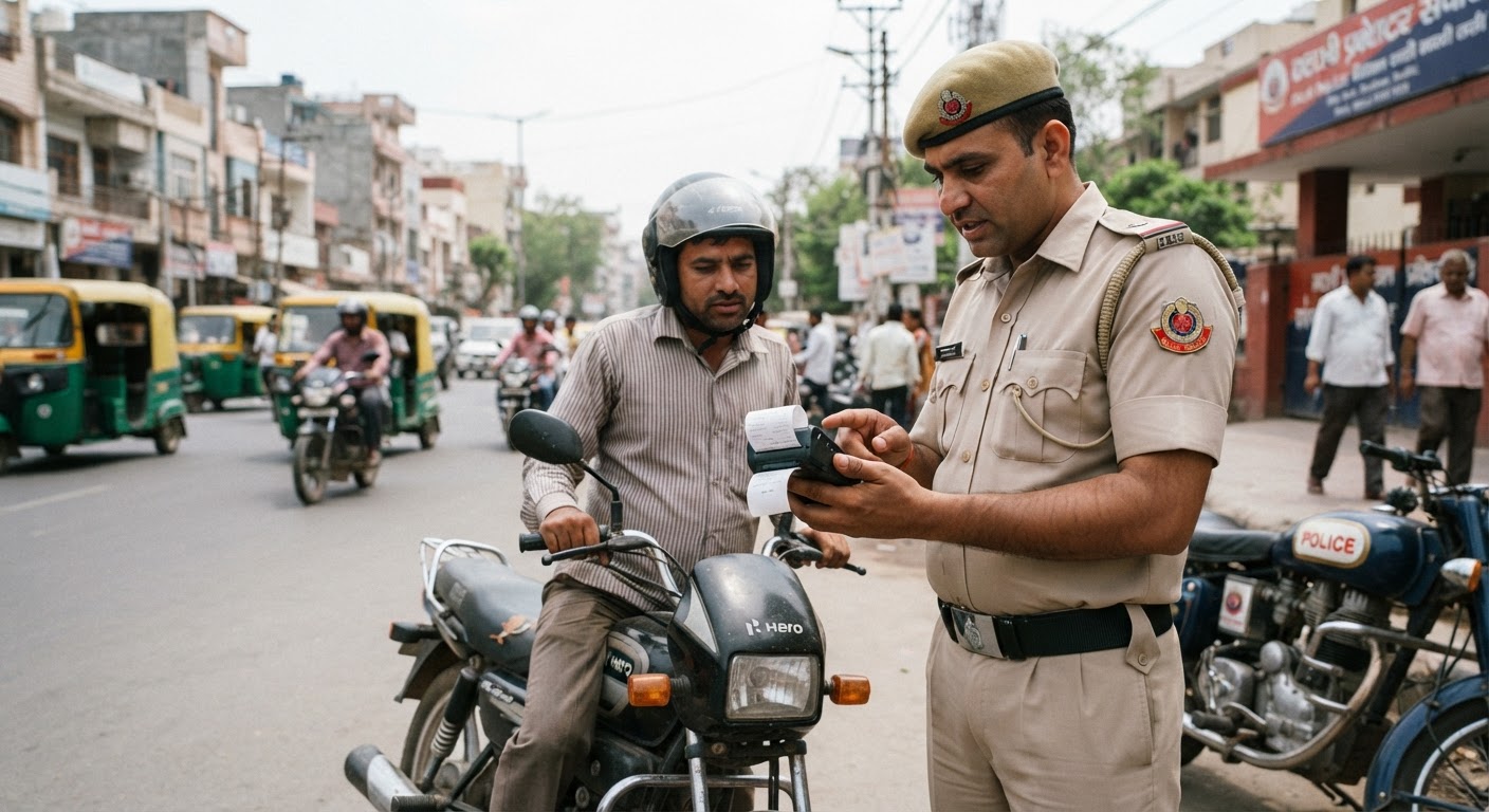दिल्ली पुलिस का बड़ा कदम: अब स्थानीय थानों की पुलिस भी काटेगी ट्रैफिक चालान