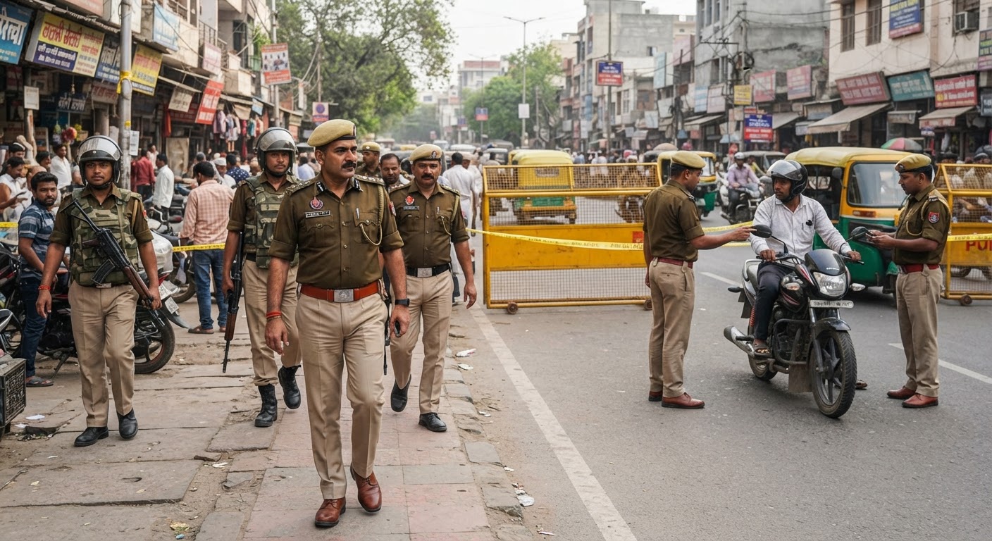 दिल्ली में 18वें ब्रिक्स शिखर सम्मेलन से पहले उत्तर-पश्चिम जिला पुलिस की कड़ी सुरक्षा और गश्त