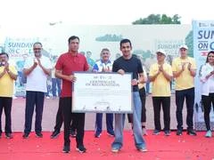 खेल मंत्री मनसुख मंडाविया ने नई दिल्ली में 88वें फिट इंडिया संडे ऑन साइकिल कार्यक्रम का किया नेतृत्व