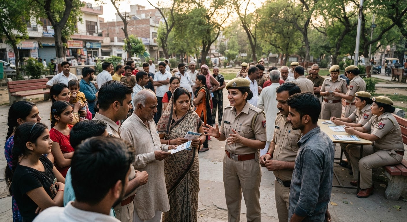दिल्ली पुलिस ने 'वी केयर' कार्यक्रम का किया आयोजन, नागरिकों ने लिया हिस्सा