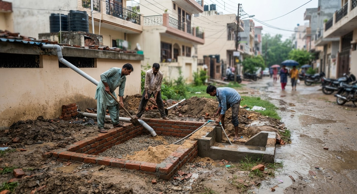 दिल्ली में भूजल स्तर सुधारने के लिए मास्टर प्लान-2047 के तहत नई रेनवाटर हार्वेस्टिंग नीति लागू