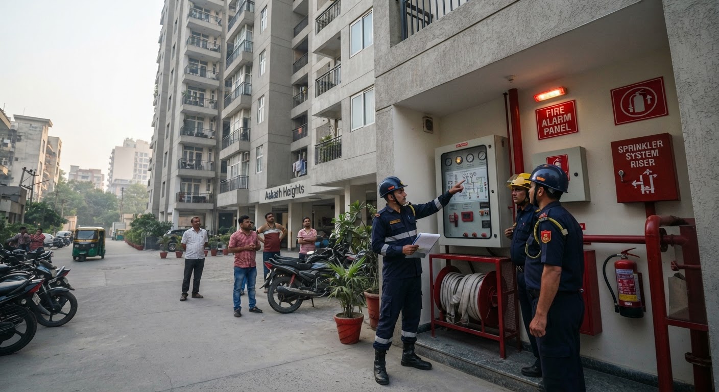 दिल्ली सरकार ने ऊंची इमारतों के लिए नए 18-सूत्रीय अग्नि सुरक्षा नियम किए लागू