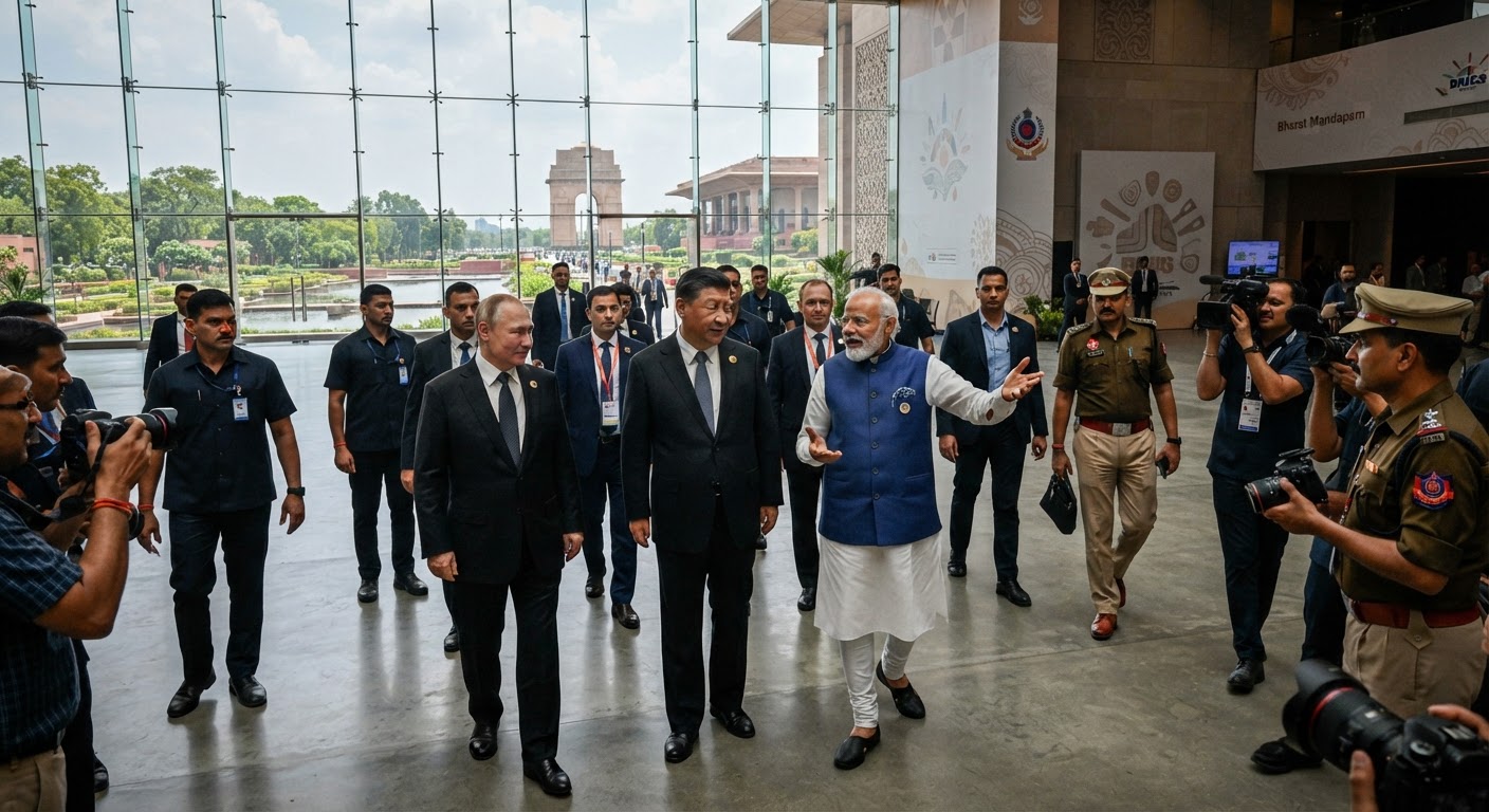 भारत मंडपम नई दिल्ली में शुरू हुआ 18वां ब्रिक्स शिखर सम्मेलन