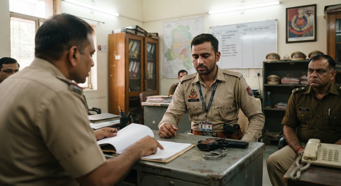 दिल्ली पुलिस कांस्टेबल पर विभागीय जांच शुरू, ब्रिक्स समिट के दौरान हथियार के साथ वीडियो वायरल