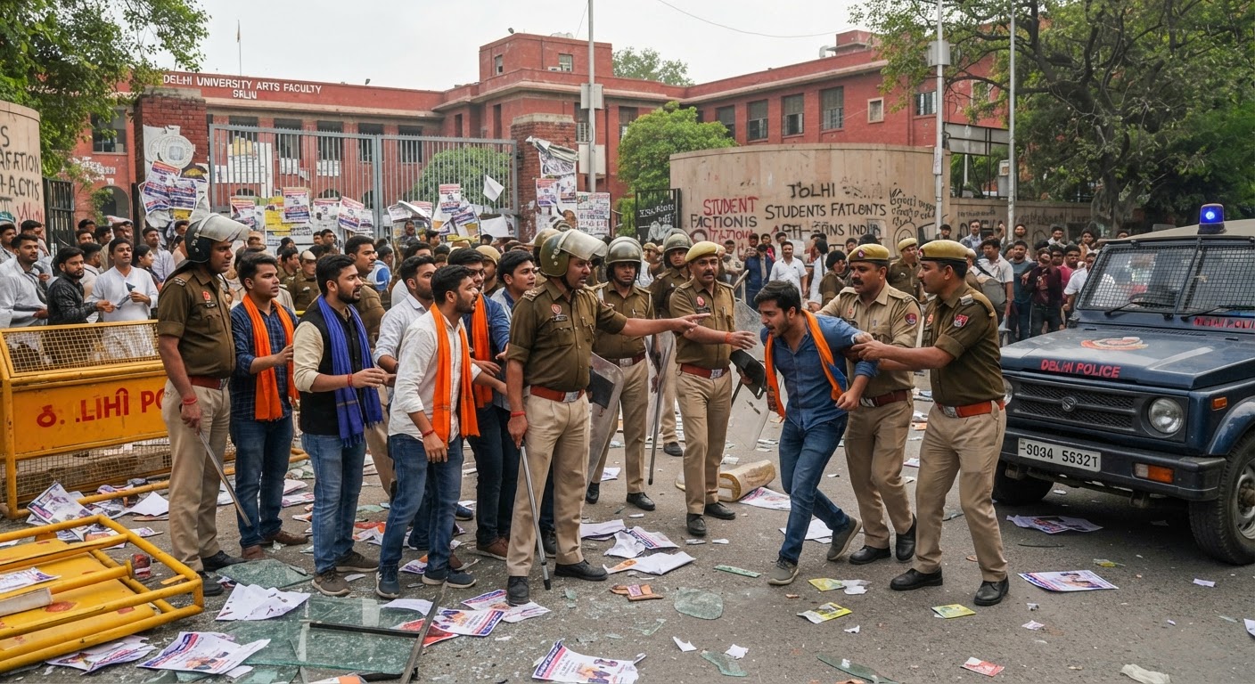दिल्ली यूनिवर्सिटी चुनाव में हिंसा पर हाईकोर्ट सख्त, प्रशासन और पुलिस को लगाई फटकार