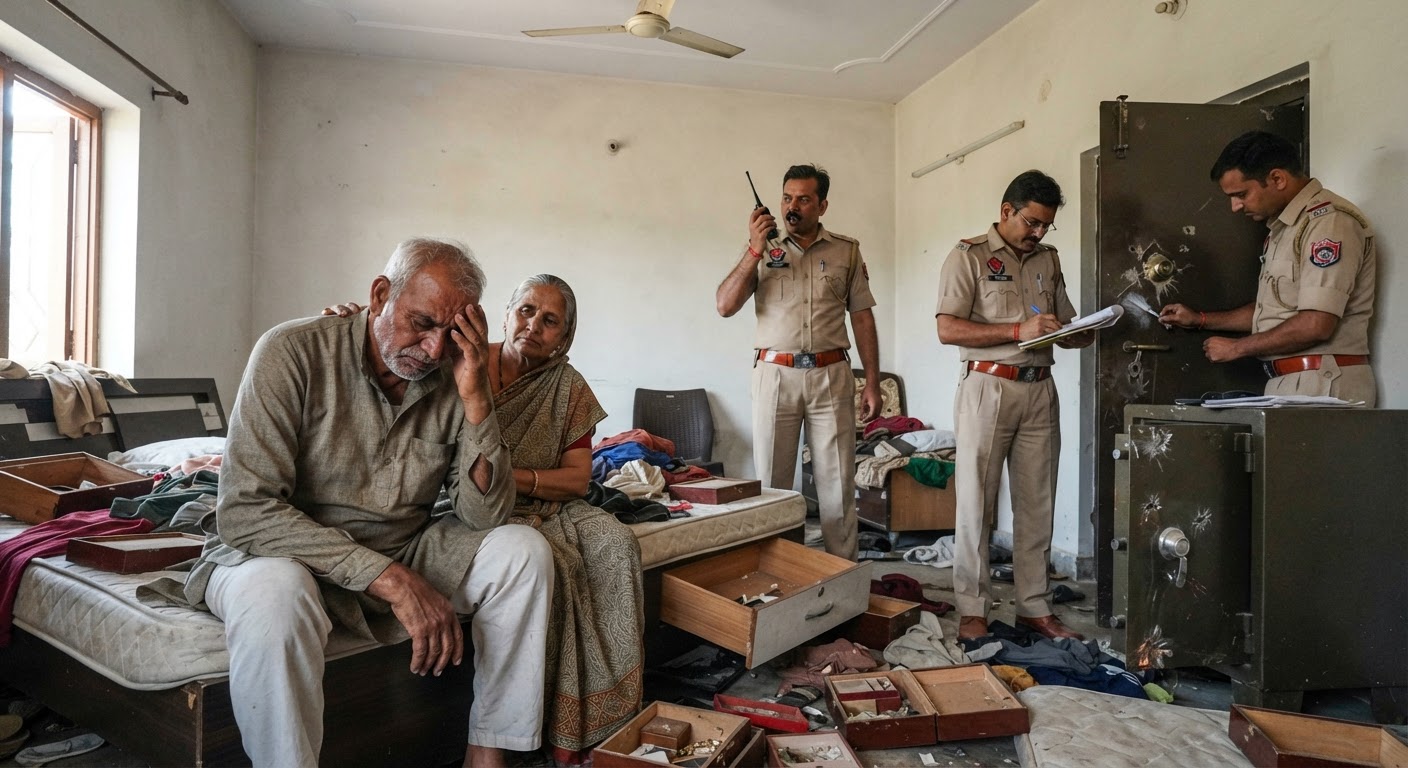 फरीदाबाद में बड़ी चोरी: पूर्व सरपंच के घर को बनाया निशाना, डेढ़ करोड़ के गहने और नकदी ले उड़े चोर