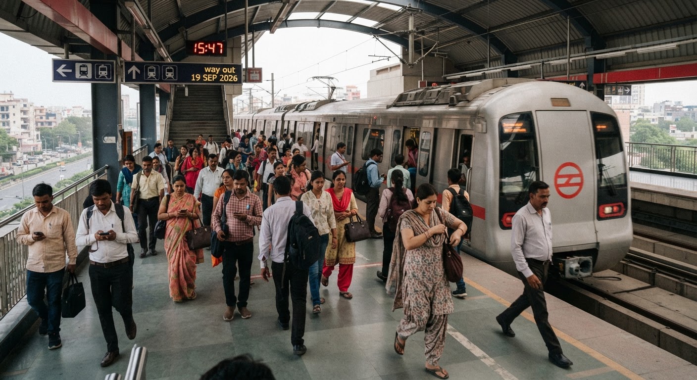दिल्ली मेट्रो की रेड लाइन पर सामान्य सेवा बहाल, डीटीसी हड़ताल से बढ़ी थी भारी भीड़