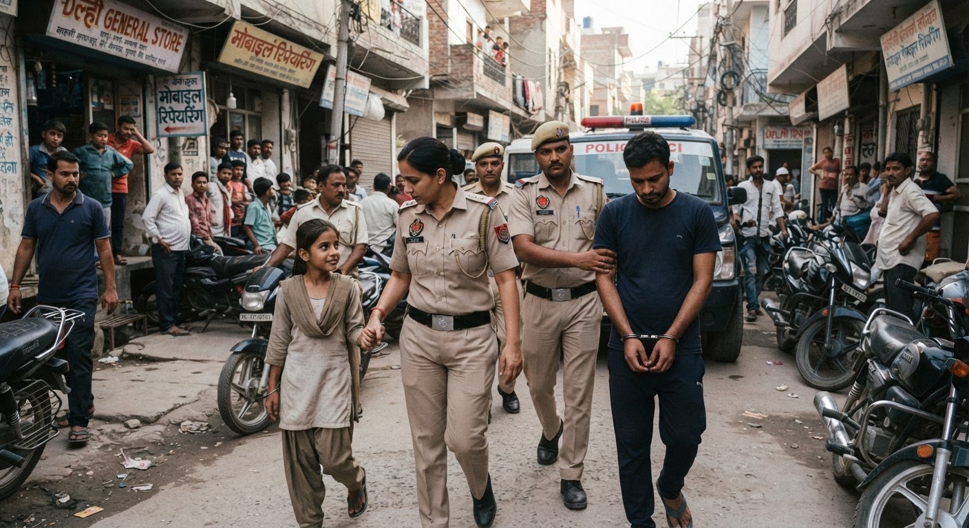 बड़ी खबर: दिल्ली से अगवा नाबालिग लड़की को पुलिस ने सकुशल बचाया, 26 साल का आरोपी गिरफ्तार