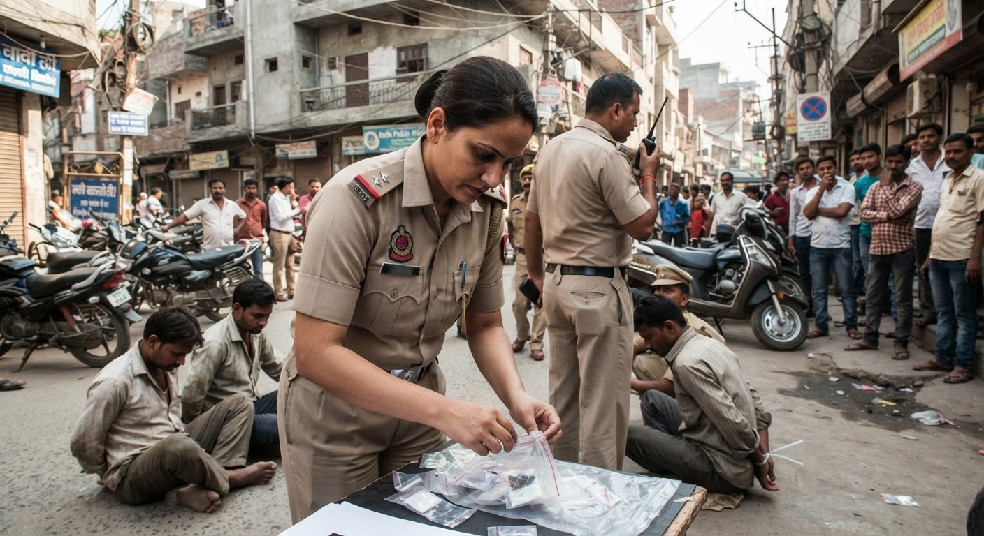 दिल्ली पुलिस का बड़ा एंटी-ड्रग अभियान, 19 तस्कर गिरफ्तार और भारी मात्रा में ड्रग्स बरामद
