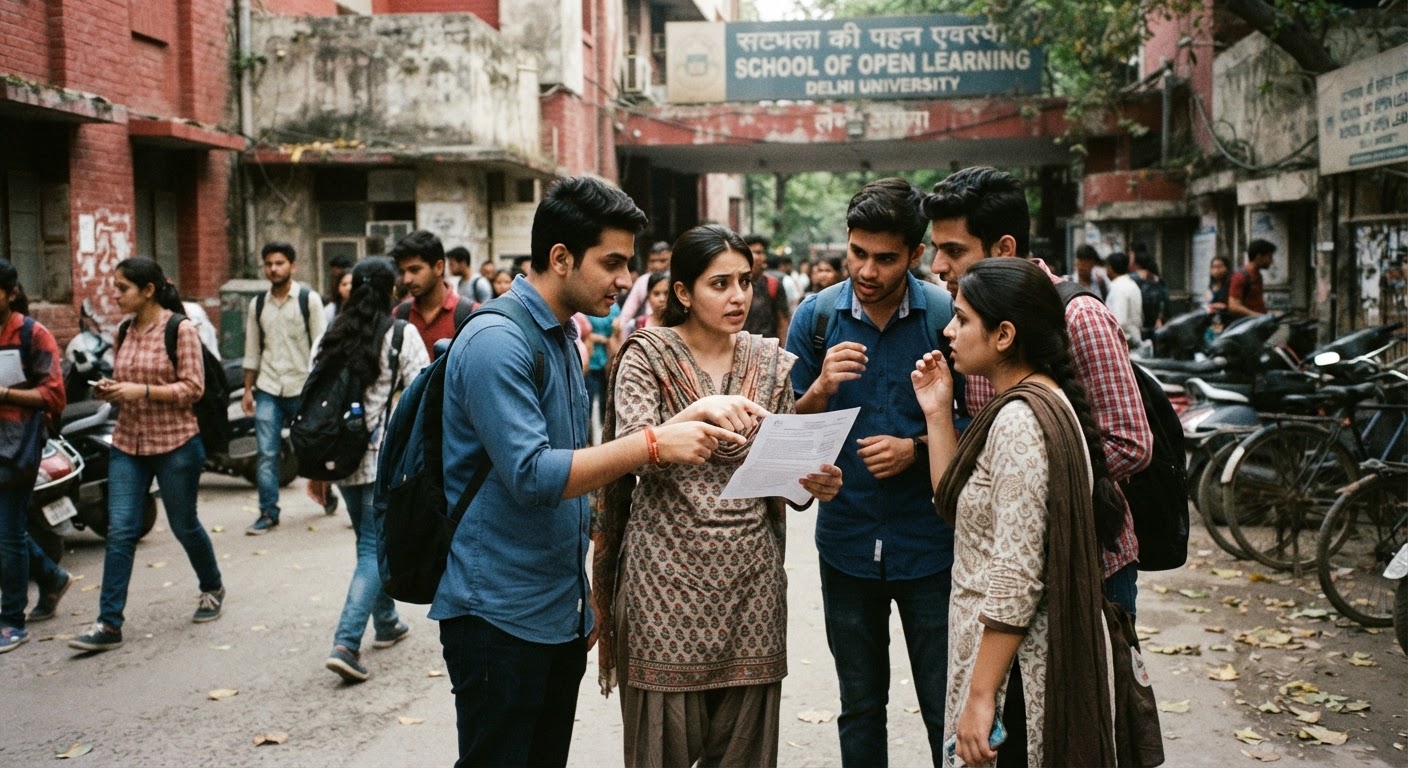 दिल्ली यूनिवर्सिटी SOL के छात्रों के रिकॉर्ड में राष्ट्रीयता गलत दर्ज, छात्रों में गुस्सा