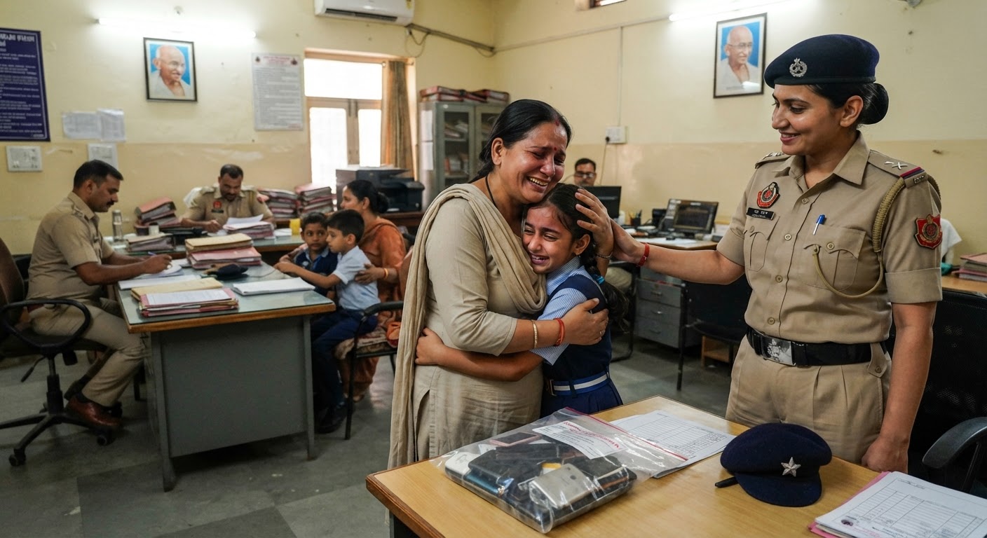 उत्तर-पश्चिम दिल्ली पुलिस ने ऑपरेशन मिलाप और विश्वास के तहत बरामद किए गुमशुदा बच्चे और चोरी हुए मोबाइल