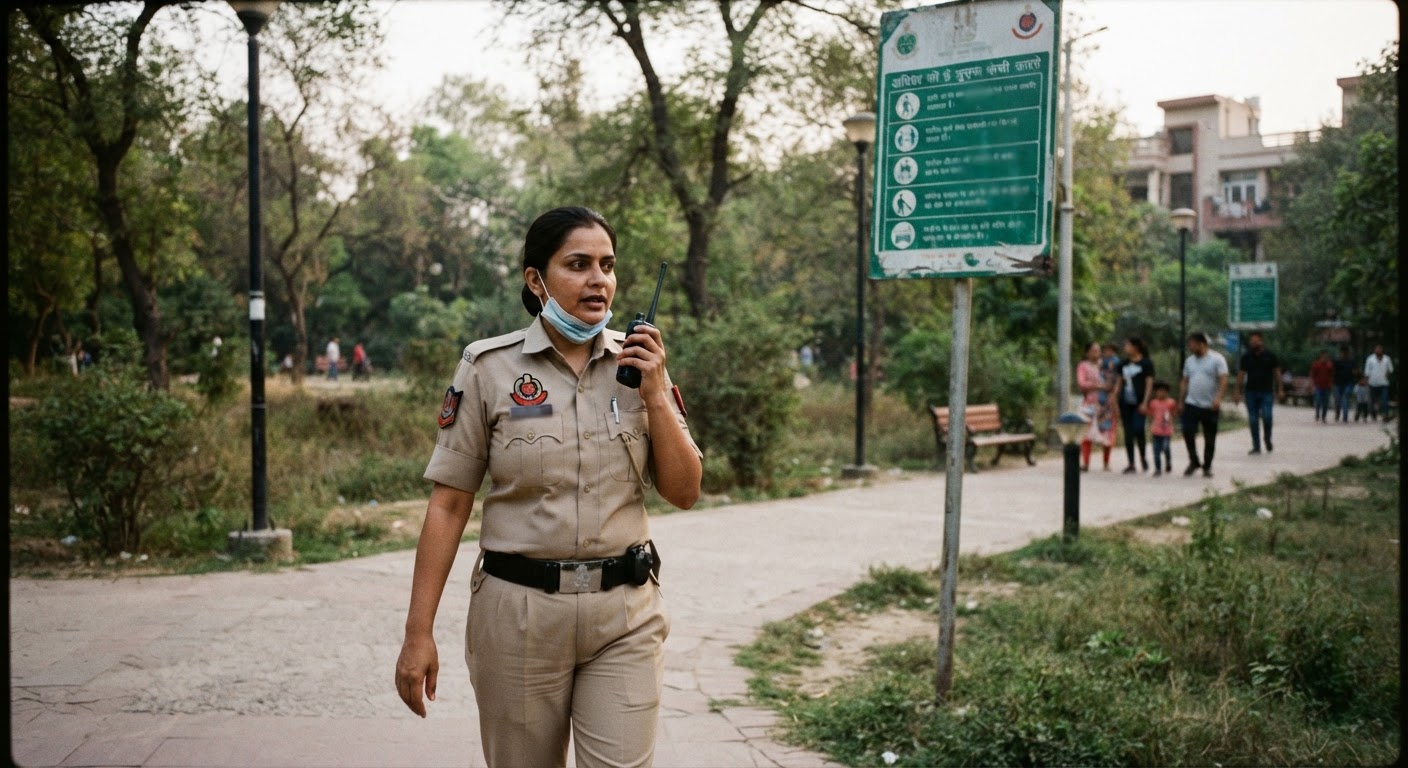 दिल्ली पुलिस की बड़ी चेतावनी, पार्क में फर्जी पुलिस बनकर ठगी और अपराध करने वाले तीन गिरफ्तार